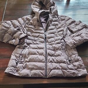 32 Degree Heat Puffer Brown Jacket with Hood